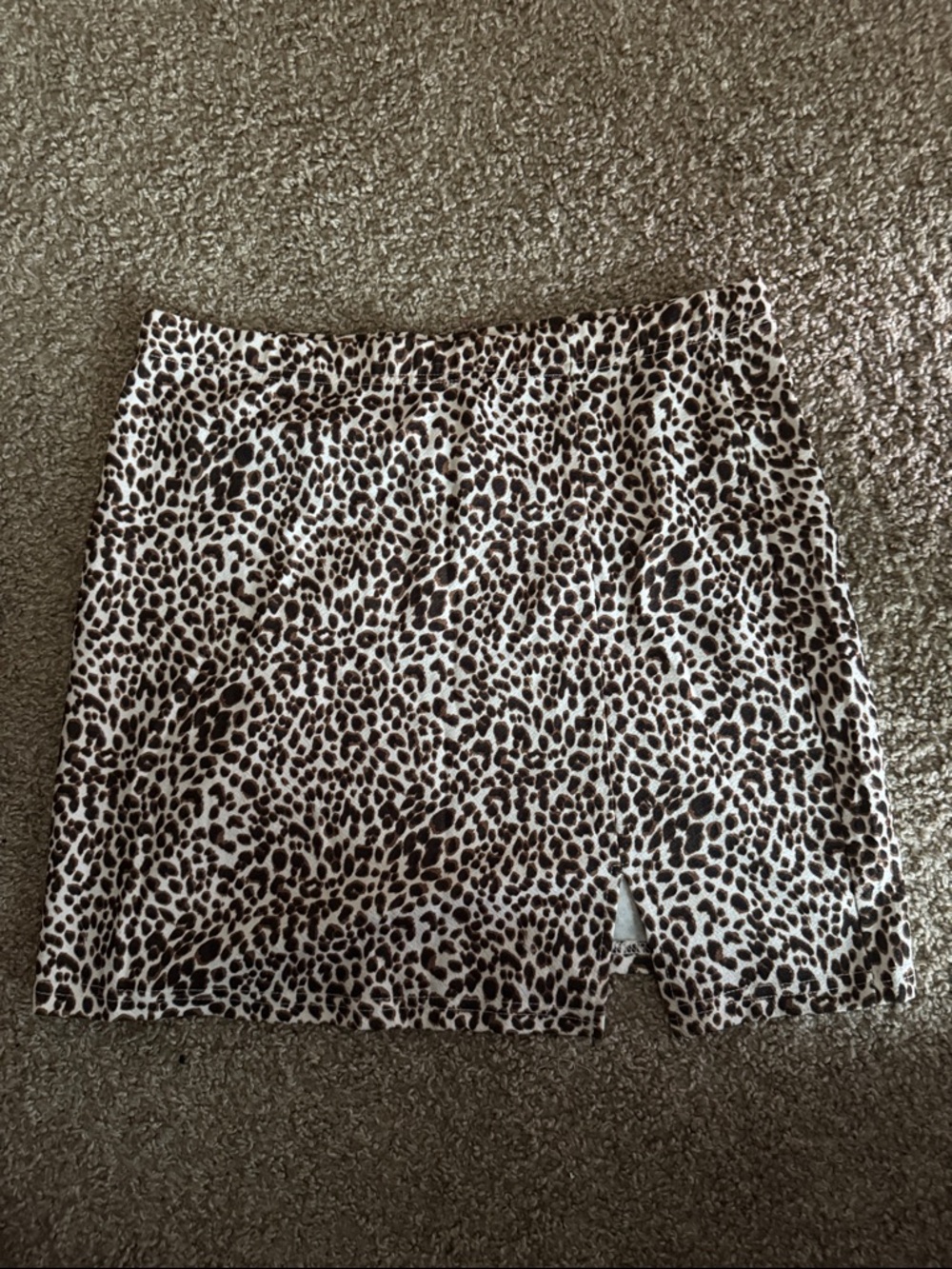 SHEIN Brown and Black Leopard Print Pencil Skirt
